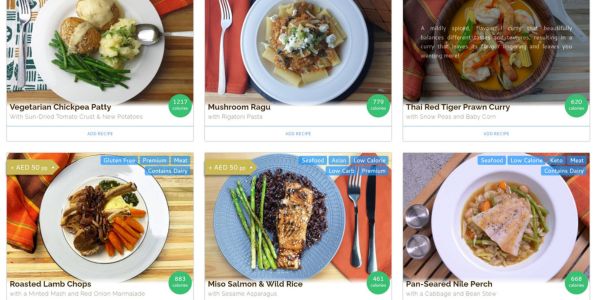 Example recipe cards